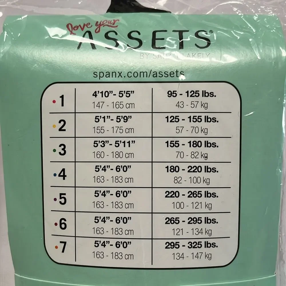 SPANX Assets Shaping Tights Textured Wish Bone Black Size 3 Flattens Smoothes